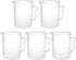 uxcell 5pcs 300ml PP Plastic Graduated Measuring Cup Beaker with Handle for Lab Kitchen Liquids