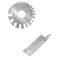 Wire Gauge Measuring Tool & Metal Thickness Gauge, Stainless Steel Dual-Sided Round
