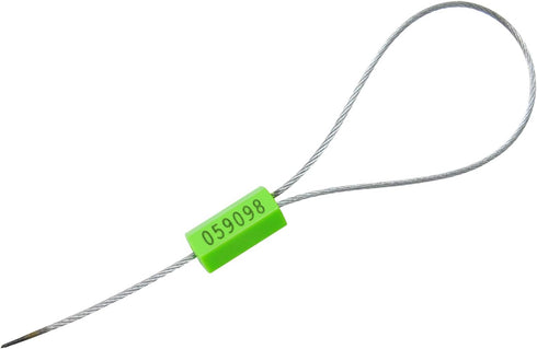 20pcs 20pcs) Security Marking Cable Seals Tamper Proof Steel Wire Seal Numbered Shipping Seals Disposable Pull Tight