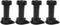 SEWACC 4pcs Adjustable Sofa Supporting Legs, Black Thickened Plastic Furniture Support Feet