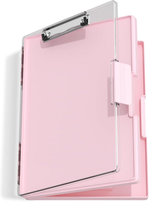 Hongri 8.5 x 11 Clipboard with Storage, Heavy Duty Nursing Clipboards, Side Opening, Dual Compartment Storage Box for