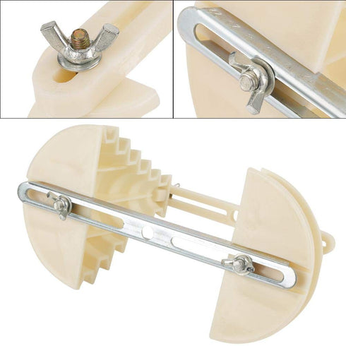 Electrical Machine Plastic Single Phase Coil Wire Winding Head Holder - 6 Layer Beige