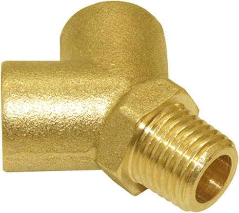 Joywayus Brass Pipe Fitting Y-shaped Connector, 1/4" NPT Female x 1/4" NPT Male, 3-way Fitting Coupler, Pack of 2