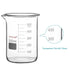 stonylab Glass Beaker, 1 Pack Borosilicate Glass Graduated Low Form Griffin Beaker with Pouring Spout, 500 ml