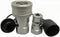 1/4" NPT ISO7241-B Hydraulic Quick Connect Coupler Set with Dust Caps, Quick Release Coupling