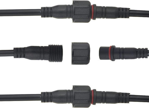 WMYCONGCONG 6 Pairs 2 Pin Electrical Connector - 16AWG IP65 Male Female LED Connector Extension Cable for Car Truck Boat