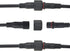 WMYCONGCONG 6 Pairs 2 Pin Electrical Connector - 16AWG IP65 Male Female LED Connector Extension Cable for Car Truck Boat