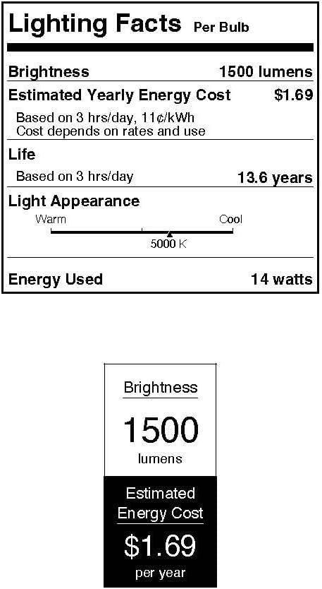 Westinghouse 5229120 A19 Daylight LED Light Bulb 14 Watt (100 Watt Equivalent), Medium Base, 6 Pack