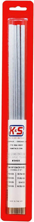 K&S 3403 Round Aluminum Telescopic Tubing Assortment, 8 Pieces, Made in The USA, Various Sizes