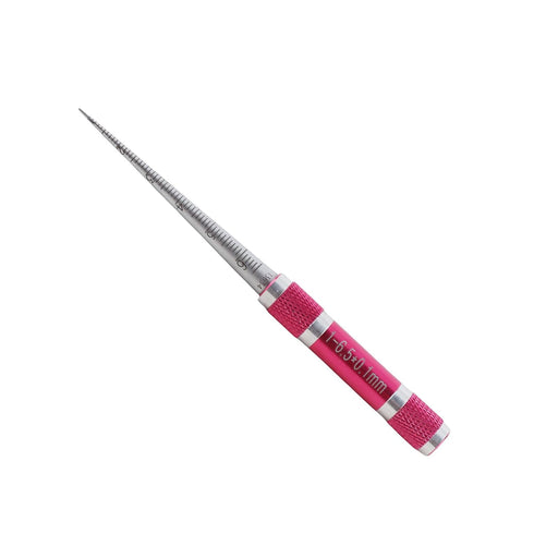 0.1mm (1-6.5mm) Stainless Aperture Ruler Taper Full Round Dia Scale Feeler Hole Inspection Measuring Ruler, Accuracy