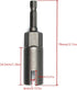 1PCS Deep Power Wing Nut Driver, 1/4" Hex Shank Slot Wing Nut Drill Bit Socket Wrenches Tool for Panel Nuts Screws Eye Q Hanger C Hook Bolt