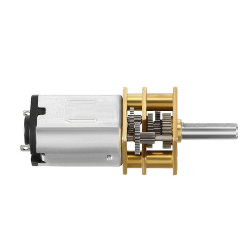 uxcell Micro Speed Reduction Motor, DC 6V 50RPM with Full Metal Gearbox, 0.18A Electric Gear Box Motor