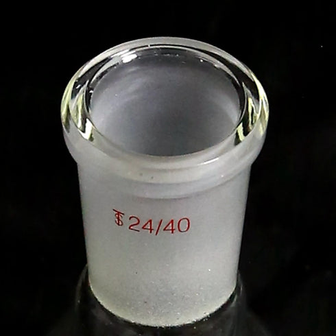 Dinglab 24/40 2 (250ML) Double Necks Round Bottom Flask Ground Joint, Two Necks Boiling Bottle Borosilicate Glass Necks