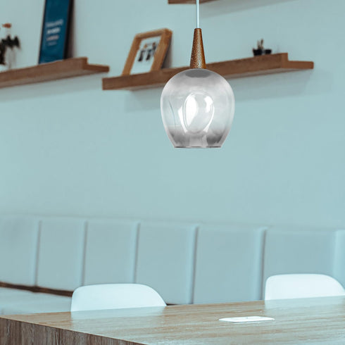 6.29X5.90X5.90 Inch DOITOOL Glass Lampshade Replacement Clear Lamp Shade for Floor Table Wall Lights Versatile Simple