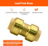 2/6/12 Pack Push-to-Connect Plumbing Fittings, 1/2" Straight with Disconnect Clip
