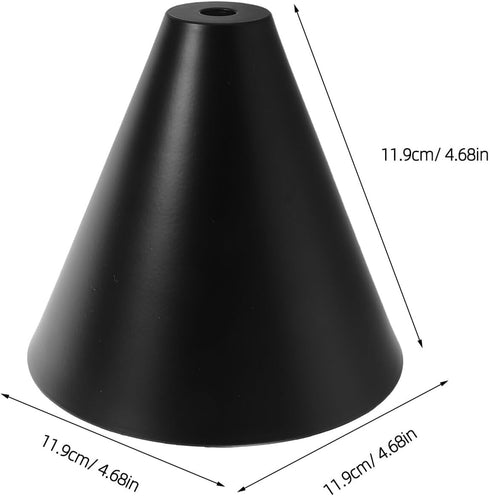 Bulb BESTYASH Industrial Metal Cone Pendant Lamp Shade, Iron Black Lampshade Light Cover for Wall Sconce and Ceiling