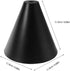 Bulb BESTYASH Industrial Metal Cone Pendant Lamp Shade, Iron Black Lampshade Light Cover for Wall Sconce and Ceiling