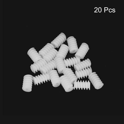 20Pcs 6102AA 0.5 MECCANIXITY Plastic Gears Plastic Worm Gears Model Reduction Gear for RC Car Model DIY Robot,White