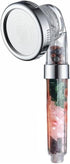 MineralStream Chakra Showerhead with Natural Gemstones, Therapeutic Crystals, Purification of Water Mineralization, Balance