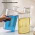TKOWTB Transparent Laundry Detergent Dispenser Bottle Sealed Tank for Detergent Powder Laundry Room
