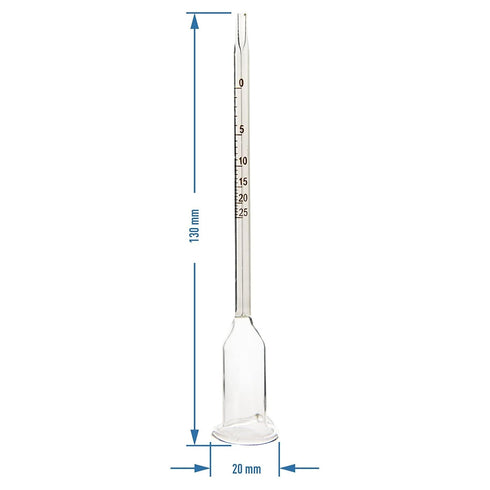 0-25% Vinometer for Wine, Alcohol Meter Tester for Measuring The Percentage of Alcohol in Wine