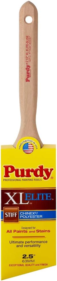 Purdy 144152525 XL Elite Series Glide Angular Trim Paint Brush, 2-1/2 inch