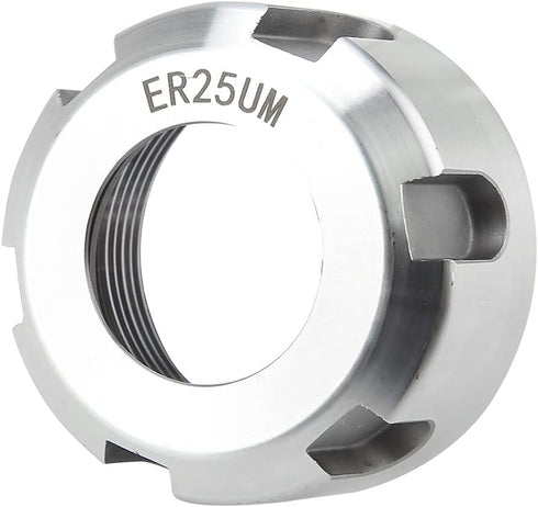 ER25 Clamping Nuts, Metal Collet Nut Chuck Holder for Lathe Machine Tools, M32 1.5-White
