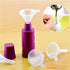 20 Pack Mini Clear Plastic Funnels with 2 Pcs Mini Pipette and Spoon for Filling Small Bottles or Containers