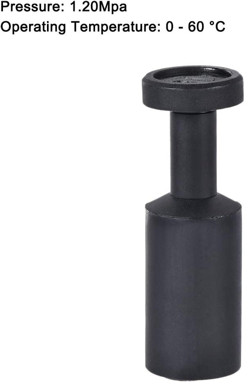 uxcell Push to Connect Fittings, Cap Style Pneumatic Blanking Plugs, Fit for 16mm Inner Dia. Air Hose, Pack of 15