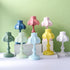 3 UKCOCO Lotus Table Lamp with USB Charging Port - Small Desk Lamp for Reading with Color Modes - Warm Light Nightstand