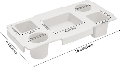 ZYTONGMAO Tote Topper Tray Accessories for Tote Bogg Bag Large Waterproof EVA Table Top Organizer Lid with Cup Holder