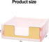 Marble Pink Sticky Note Holder, Acrylic Notepad Dispenser, Desk Organizer for Office Supplies