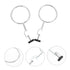 2pcs Hoop Experiment Support Ring, Closed Ring Laboratory Support Stand Clamps for Beakers, Iron Accessories Cook