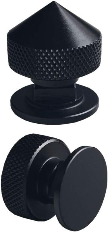 JGR 1 Pair Welding Hood Fasteners, Aluminum (Spiked-Black)