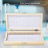 Biology Glass Prepared Microscope Slides with Wooden Storage Box Case