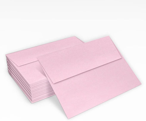 LUXPaper A2 Invitation Envelopes | 4 3/8" x 5 3/4" | 50 Qty - Rose Quartz Metallic | 80lb. Text