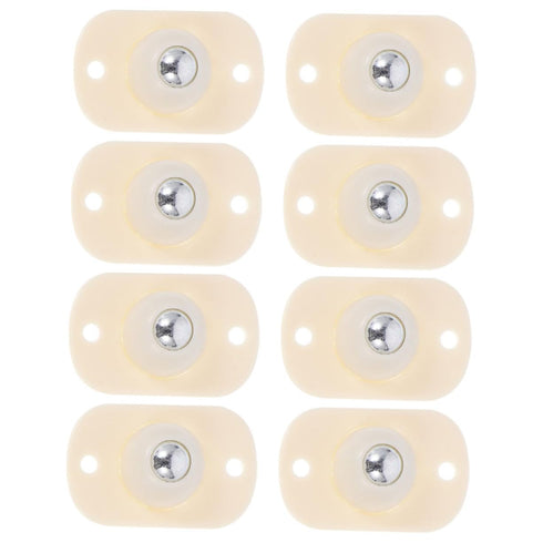 8pcs Sticky Pulley Swivel Caster Wheels for Storage Bin Adhesive Casters Ball