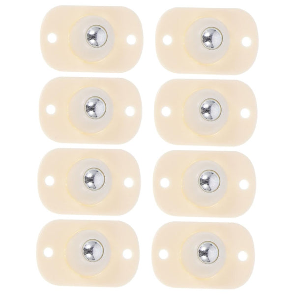 8pcs Sticky Pulley Swivel Caster Wheels for Storage Bin Adhesive Casters Ball