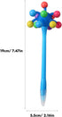 Toyvian 9 Pcs Stress Ball Ballpoint Pens, Fun Sea Urchin Shaped Pens, Cute Cartoon Ink Gel Pens for Christmas Gifts