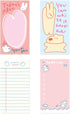 Monolike Memopad Happy and Lucky Petit Petit B SET, 4 Packs, 320 Sheets Total, Note Pads, Writing Pads