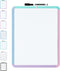 Mr. Pen- Dry Erase Board, 14” x 11” Small White Board with Black Marker, Colorful Frame for Kids and Students