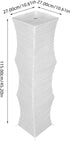 IMIKEYA Japanese Paper Floor Lamp Shade: Foldable Papers Lampshade Cover Replacement Modern Minimalist Standing Light