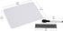 Glass Dry Erase Board with Easel and Marker for Office, Home and School Supplies, 8.25"x 11"