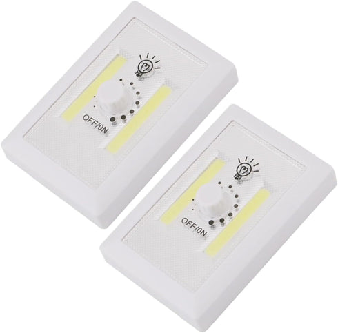 2pcs Bedside Wall Lights Night Light for Corridor Cabinet Wardrobe Bright Cob Switch Lamp for Stairs Indoor Use No