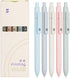 Lanxivi 5 Pcs Gel Pens, Quick Dry Ink, Black Refill, 0.5mm Fine Point Premium Retractable Pens