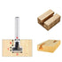 SeonFook 5pcs 1/4" Set 1/4 5/16 3/8 1/2 9/16 Inch Keyhole Router Bit Shank T-Slot Router Bit Cutter with & & & & Blade