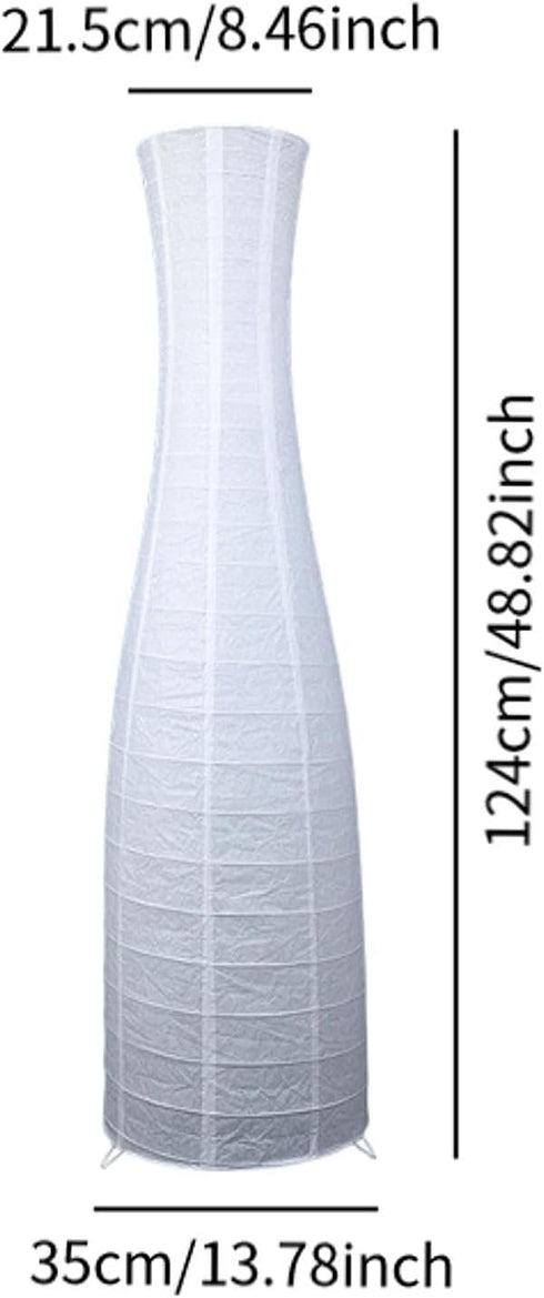 Gralara Paper Floor Lamp Shade Light Cover Minimalist Lighting Fixture Accessory Lampshade Replacement Shade