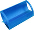 Desktop Innovative Metal Business Card Display Holder Stand - Creative Q Shape Aluminum Business Name Card Holder (Blue)