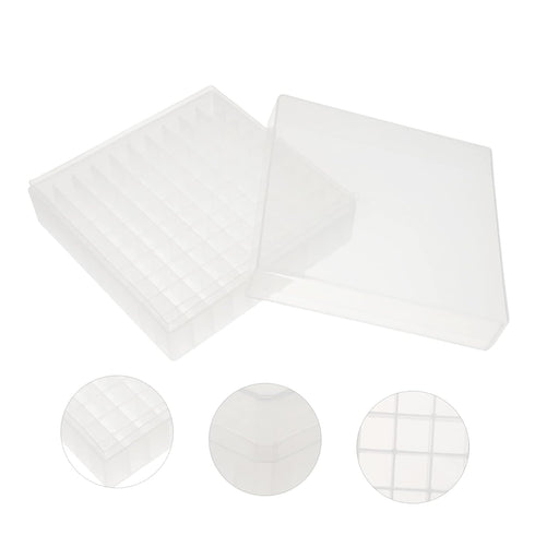 Box Microtube Storage Box Tube Freezer Translucent Tube Box Cryovial Box Cryovial Vial Rack Cryovial Storage Box Pp Transparent Cryogenic Tubes Box