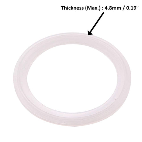 DERNORD Silicone Gasket Tri-Clover O-Ring - 2.5 Inch, Pack of 10